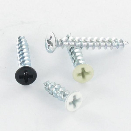 1 x Vite Per Pvc TFH Phillips 4,3X25 Acciaio Zincato Nero
