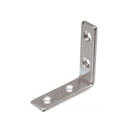 1 x Staffe 61X61X15 4 Fori Acciaio Inox A2