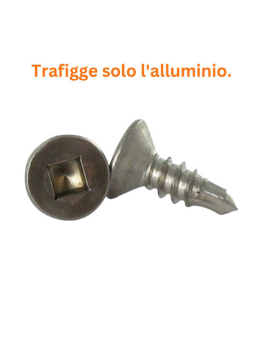 1 x Vite Autoperforante Acciaio Inox A2 Testa...