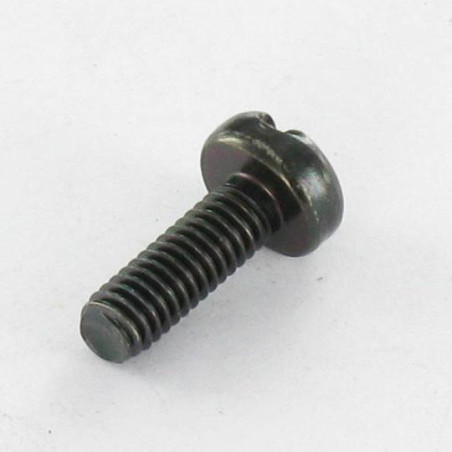 1 x Vite Per Metalli Testa Cilindrica Larga Con Intaglio M6X40 Acciaio Zincato Nero
