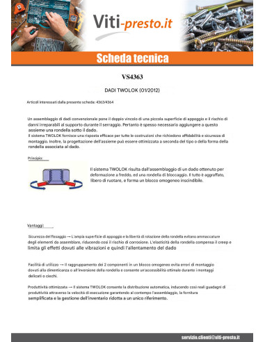 1 x Dado Twolok Cs (Con Rondella Di Contatto...
