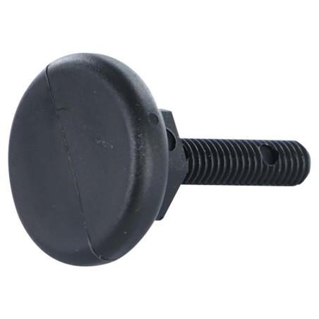 1 x PIEDE Martinetto Meccanico A Vite Regolazione M6X25 Diametro Della Testa: 20 Nylon