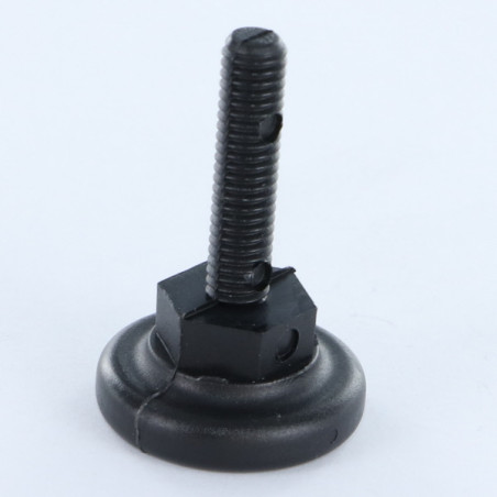 1 x PIEDE Martinetto Meccanico A Vite Regolazione M6X25 Diametro Della Testa: 20 Nylon
