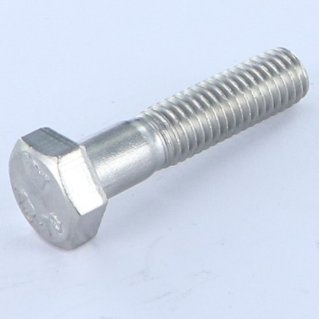 1 x Gambo Del Bullone Parzialmente Filettato Acciaio Inox A2 Testa Esagonale M8X50