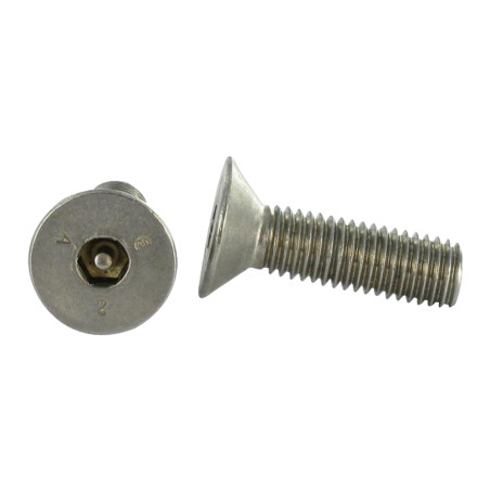 1 x Vite Per Metalli Acciaio Inox A2 Di Sicurezza Testa Forata Con Esagono Incassato Chiave Esagonale Da 5 con perno M8X16