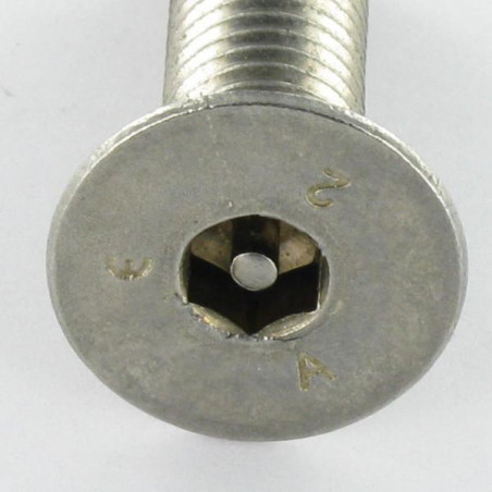 1 x Vite Per Metalli Acciaio Inox A2 Di Sicurezza Testa Forata Con Esagono Incassato Chiave Esagonale Da 5 con perno M8X16