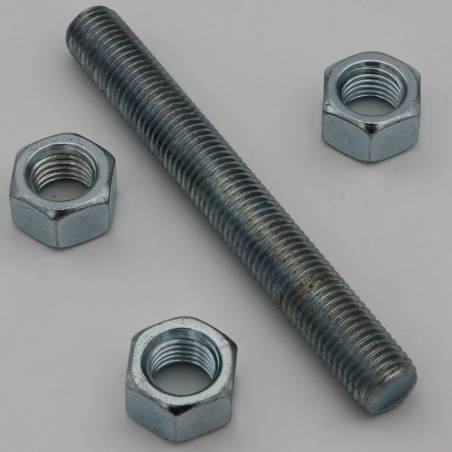 1 x KIT 1 Filetto M16X120 Con 3 Dado M16 Zincate