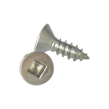 1 x Vite Per Lamiera Testa Forata Quadrato 3,9X25 Ingombro quadrato 2 Acciaio Inox A2