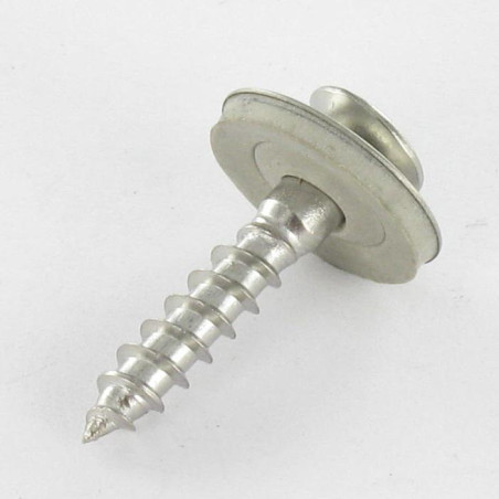 1 x Vite di cresta Testa Forata Bombata Pozy Acciaio Inox A2 Rondella Di Tenuta Con Guarnizione In Neoprene Epdm 4,5X90