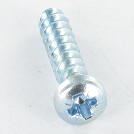 1 x Vite Per Pvc Testa Cilindrica Bombata Pozi PZ4 2,2 x 12 Filetto 30 GRADI Zincate