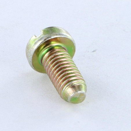 1 x Vite Per Metalli Testa Cilindrica Larga Con Intaglio M5X12 BP Bicromato