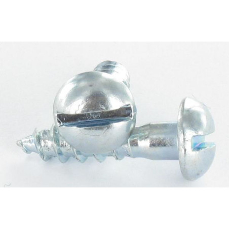 1 x Viti Per Legno Testa Poelier Con Intaglio 3,5X16 Zincate