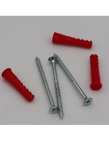 1 x KIT 3 Tassello Rosso 9X39 Con 3 Vite Per...