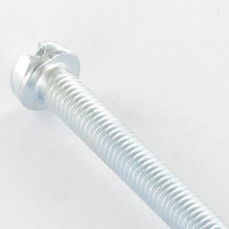 1 x Vite Per Metalli Testa Cilindrica Con Intaglio M4X16 Zincate