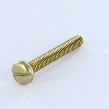 1 x Vite Per Metalli Testa Cilindrica Larga Con Intaglio M4X16 Bicromato
