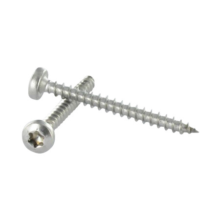1 x Vite Per Legno E Truciolato Acciaio Inox A2 Testa Poelier 4,5X35 T20