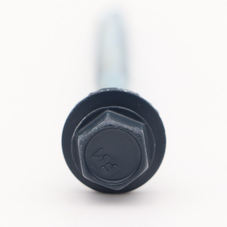 1 x Vite Autoperforante Testa Esagonale 6,3 x 100 Rondella Di Tenuta Con Guarnizione In Neoprene Epdm Zincate Ral5008