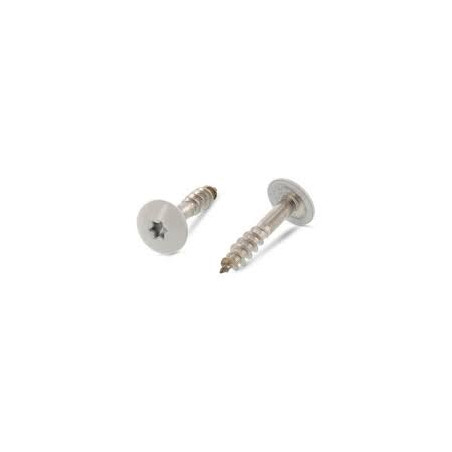 1 x Vite per facciata T20 5,5X35 Diametro Della Testa: 12.3 Acciaio Inox A2 RAL7038