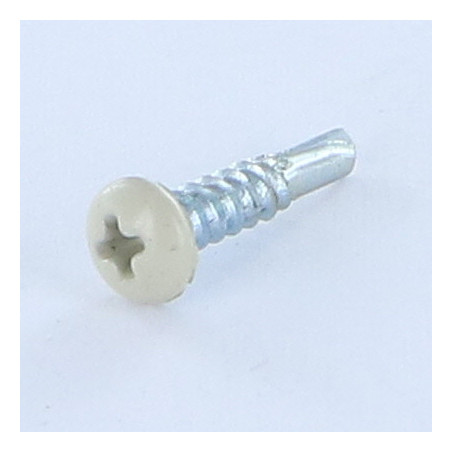 1 x Vite Autoperforante Testa Cilindrica Bombata Phillips 2,9X13 Filetto A Lamiera Zincate Ral7032 Grigio Ghiaia