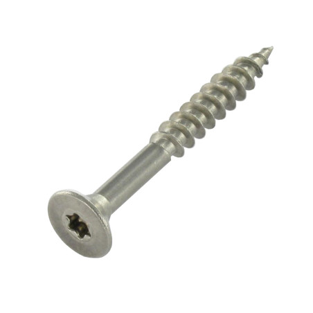 1 x Vite Per Legno E Truciolato Acciaio Inox A2 Testa Forata 4X65 Filettata Su 36 T20