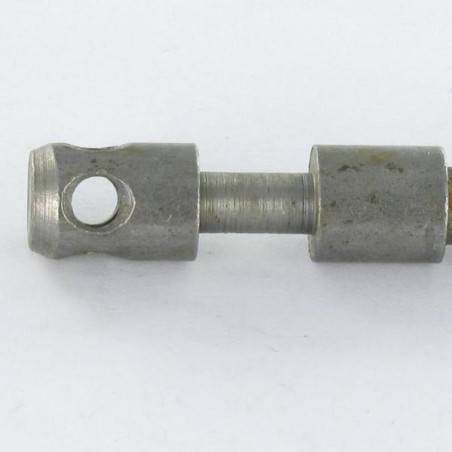 1 x Asta Acciaio Grezzo lungo M6X42 Passo 100 Testa 9