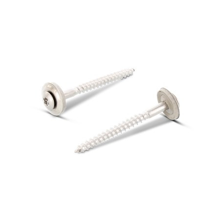 1 x Vite di cresta Testa Forata Bombata T20 Acciaio Inox A2 4,5X65 Rondella Di Tenuta Con Guarnizione In Neoprene Epdm 2