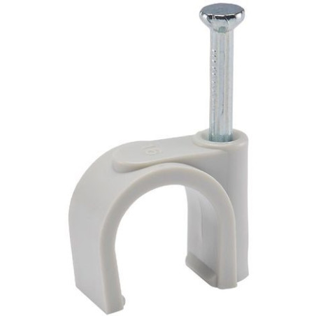 1 x Graffetta Per Cavo con COLPO Diametro 12 nylon bianco