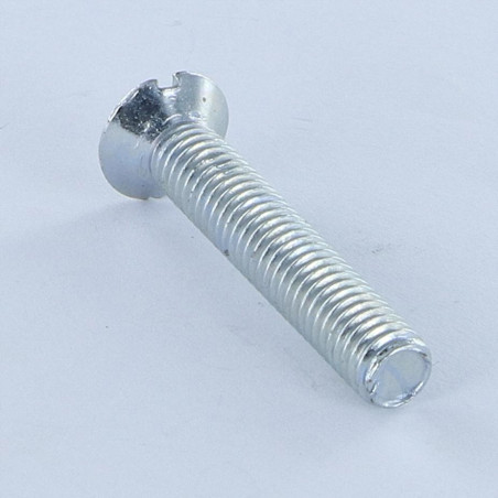 1 x Vite Per Metalli Testa Forata Con Intaglio M6X35 Forata Zincate
