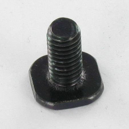 1 x Vite Per Metalli Testa Quadrata M6X12 12X12X2 Acciaio Zincato Nero