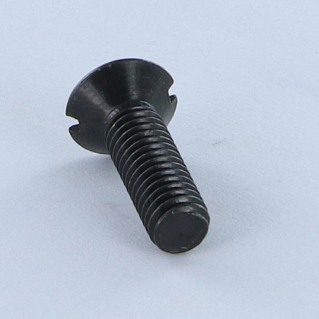 1 x Vite Per Metalli Testa Forata Con Intaglio M4X40 Acciaio Zincato Nero