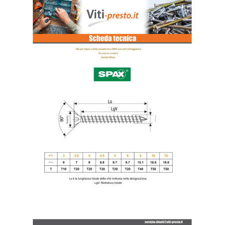 1 x Spax Viti Per Legno Testa Forata T40 8X200 Discussione completa WIROX