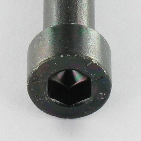 1 x Vite Per Metalli A Esagono Incassato M8X45 Filettata Su 28 Classe 8.8 Chiave Esagonale Da 6 Acciaio Zincato Nero