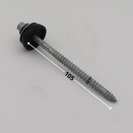 1 x Vite Autoperforante Testa Esagonale 6,5X105 cut Chiodo Anti-Spacco 17 Elevata Resistenza Alla Corrosione Acciaio