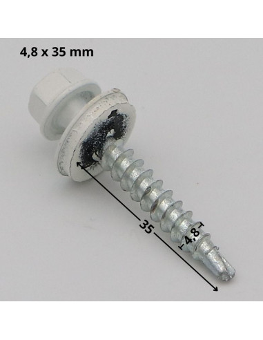 1 x Vite Autoperforante Testa Esagonale 4.8X35...