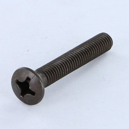 1 x Vite Per Metalli Testa Forata Bombata Pozy M5X40 Acciaio Zincato Nero