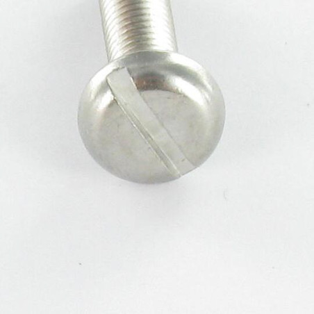1 x Vite Per Metalli Testa Cilindrica Larga Con Intaglio M2.5X3.5 Acciaio Grezzo microviti