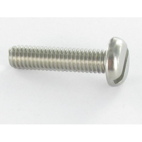 1 x Vite Per Metalli Testa Cilindrica Larga Con Intaglio M2.5X3.5 Acciaio Grezzo microviti