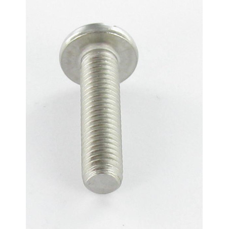1 x Vite Per Metalli Testa Cilindrica Larga Con Intaglio M2.5X3.5 Acciaio Grezzo microviti