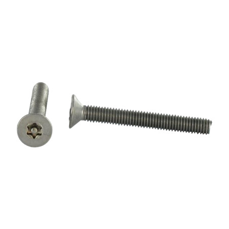 1 x Vite Per Metalli Acciaio Inox A2 Di Sicurezza Testa Forata T10 con perno M3X16 microviti