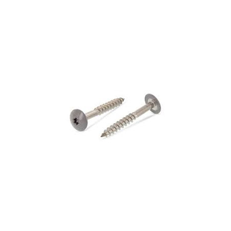 1 x Vite per facciata T20 4.8X25 Diametro Della Testa: 12.3 Acciaio Inox A2 RAL7037