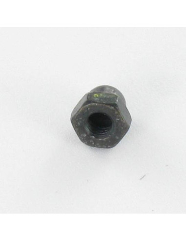 1 x Dado cieco M4 Acciaio Zincato Nero