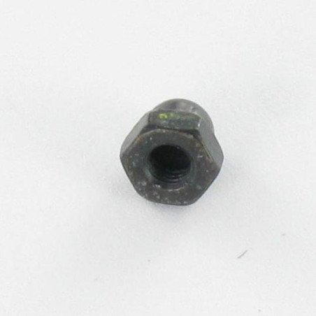 1 x Dado cieco M4 Acciaio Zincato Nero