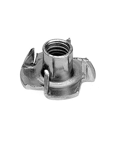 1 x Dado Ragno M5 Alto 8 Acciaio Zincato Nero