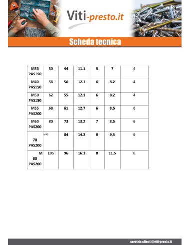 1 x Dado autobloccante con TACCHE Zincate M12...