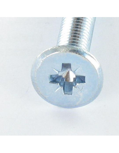 1 x Vite Per Metalli Piatta Pozy M6X35 Punta A...