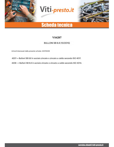 50 x Bullone (Venduto Con Dado) Testa Esagonale...