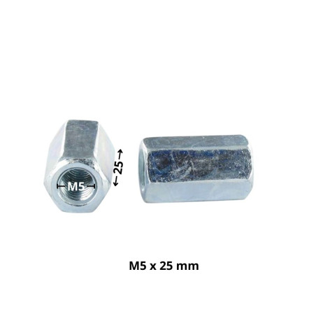 1 x Giunti Esagonale M5X25 Surplat 8 Zincate