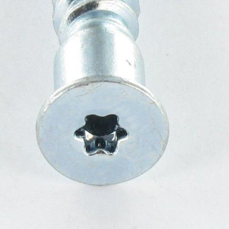 1 x Vite Autoperforante Confirmat Testa Forata Torx 7X50 SS Dentellato Zincate T20