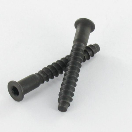1 x Vite Autoperforante Confirmat Testa Forata Esagono Incassato 7X70 Filetto A Lamiera SS Dentellato Acciaio Zincato Nero