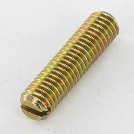 1 x Vite Per Metalli Senza Testa Con Intaglio M10X40 Punta Piatta Bicromato